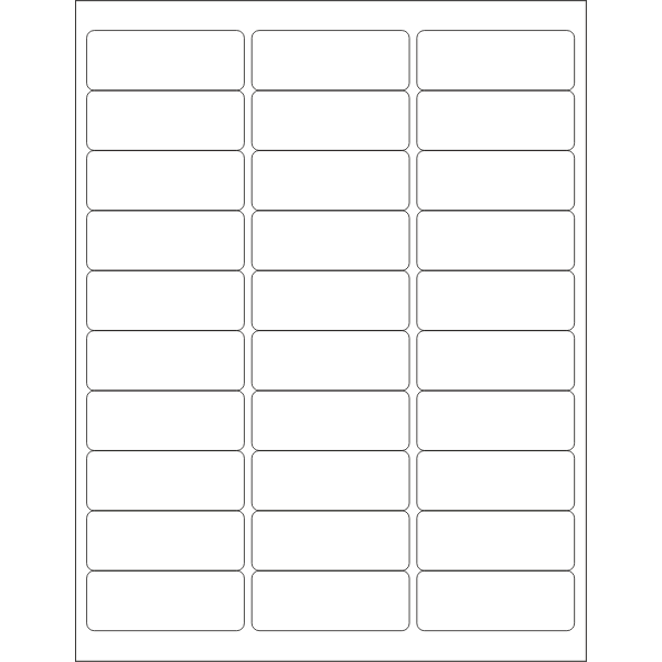 Address label template vector image Free SVG